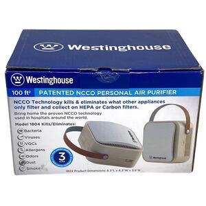 Westinghouse Personal Air Purifier NCCO Portable HEPA Carbon 100 Sq Ft Used